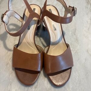 Brown Clark’s Sandals with Heel